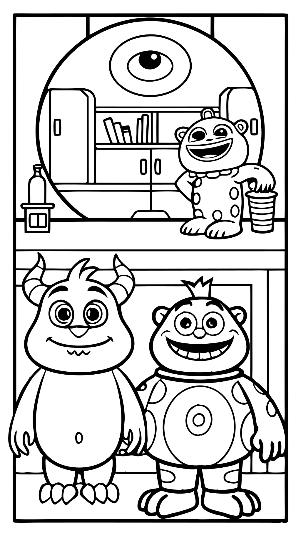 monster inc coloring page